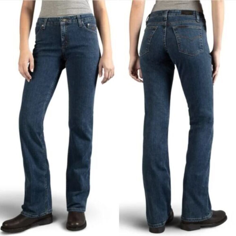 New! Harley Davidson‎ Women's Mid-Rise Medium Indigo Bootcut Jeans, size 8P